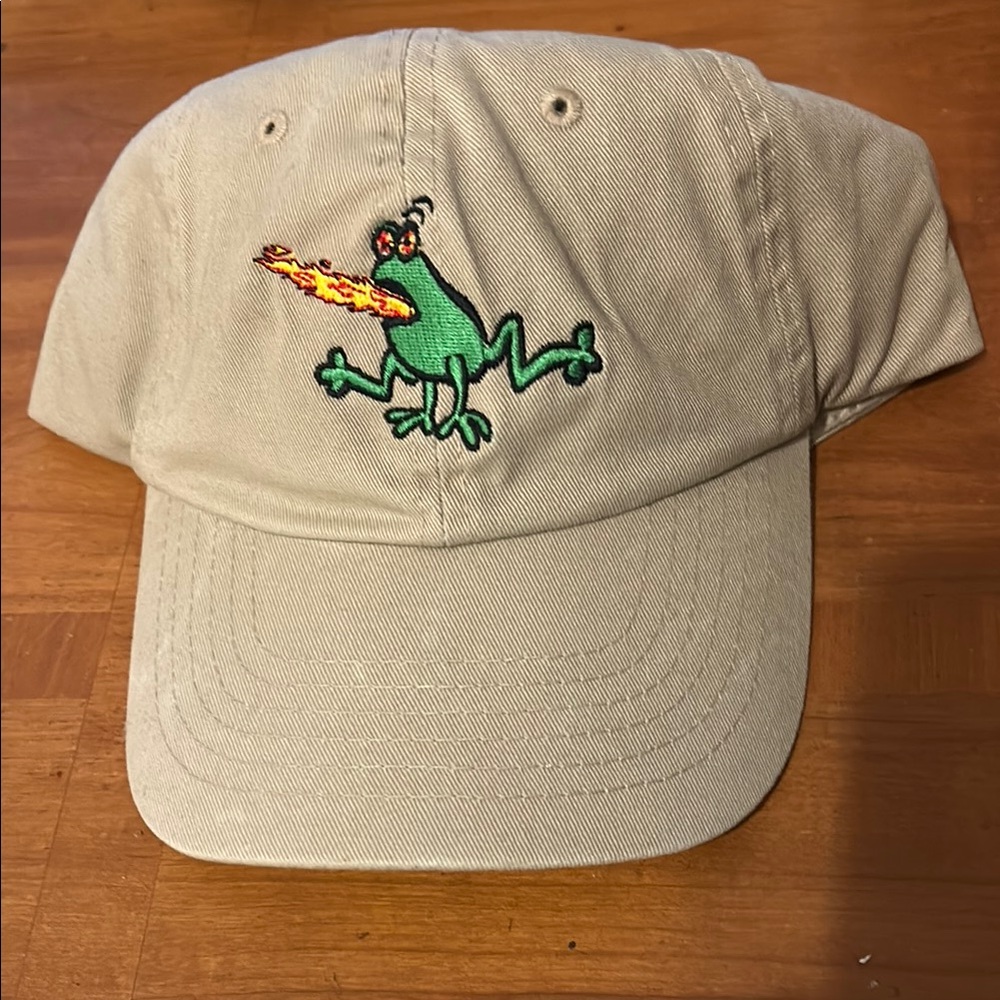 NWT COQUI FIRE VIEQUES Adjustable Cap w Fire Breathing Coqui Frog Embroidery